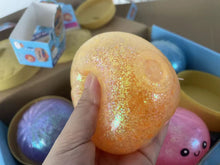 Load image into Gallery viewer, Glow-in-the-Dark Glitter Squishy Dumpling