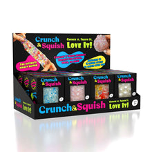 Load image into Gallery viewer, Crunch &amp; Squish Crunchy Squishy Stress Ball Fidget Toy (Color Ships Assorted)