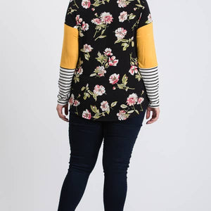 Plus Size LONG SLEEVE ROUND NECK TOP